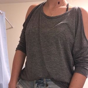 A&F cut-out shoulder top